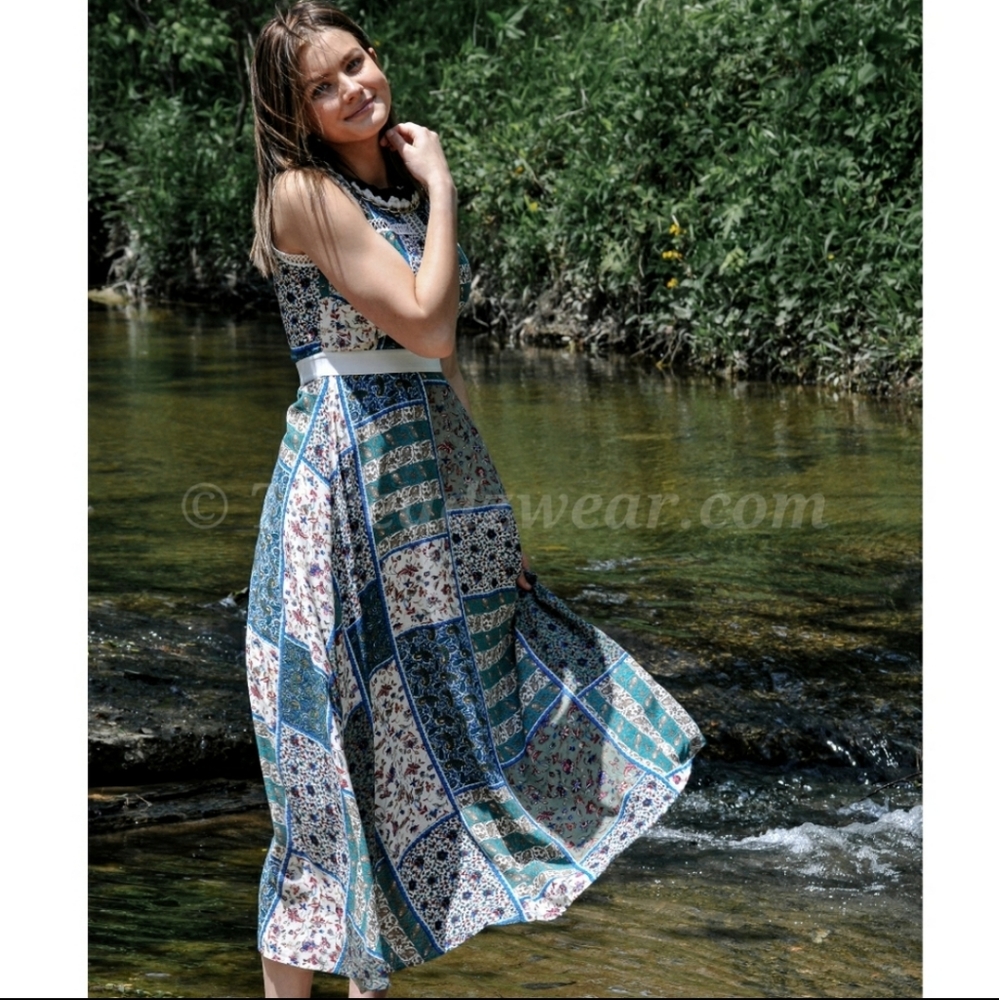 RELISTED Patchwork midi dress - Picture 6 of 6